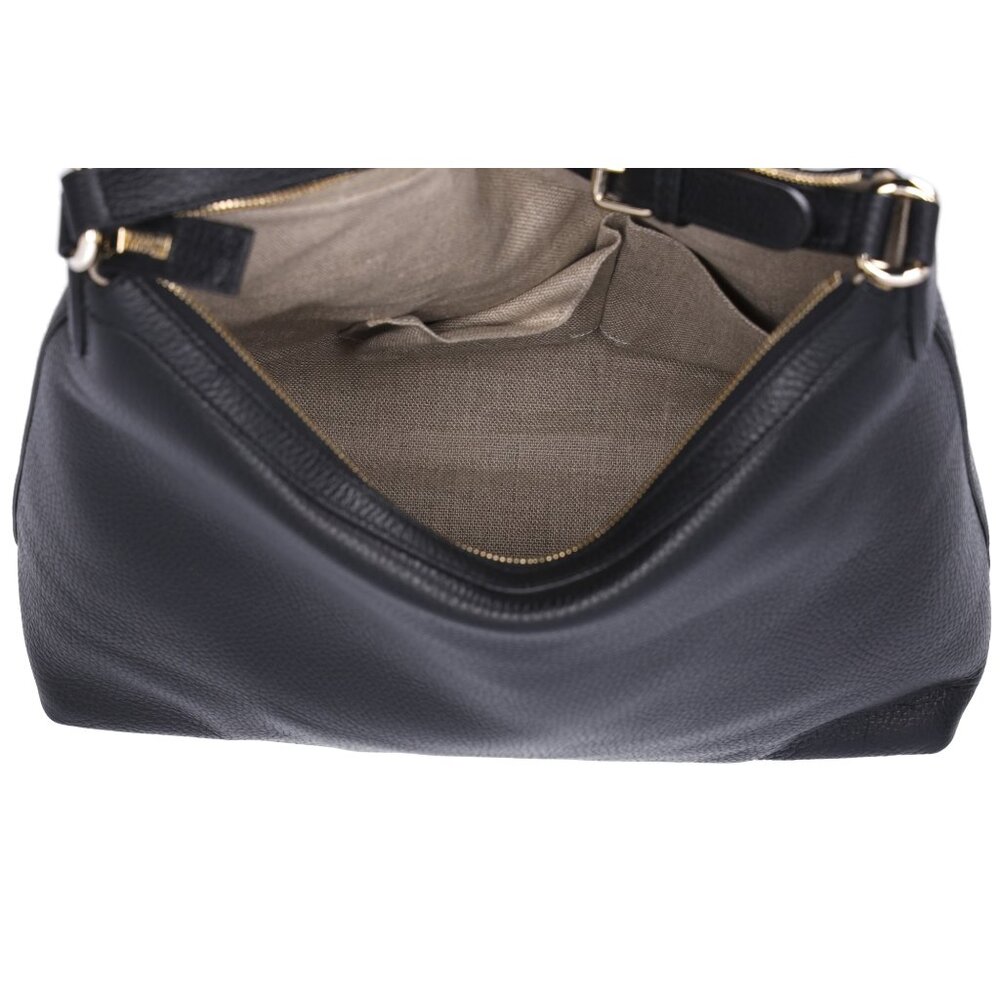 GUCCI Interlocking G Shoulder Bag 449711 Black Leather - Picture 8 of 8